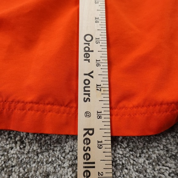 VTG Nike Jacket Boys 7 Orange Swoosh Windbreaker Sports Hood Coat Youth Kids Y2K - Picture 11 of 13